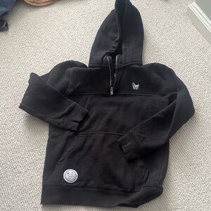 GOAT USA Black Half-Zip Hoodie with